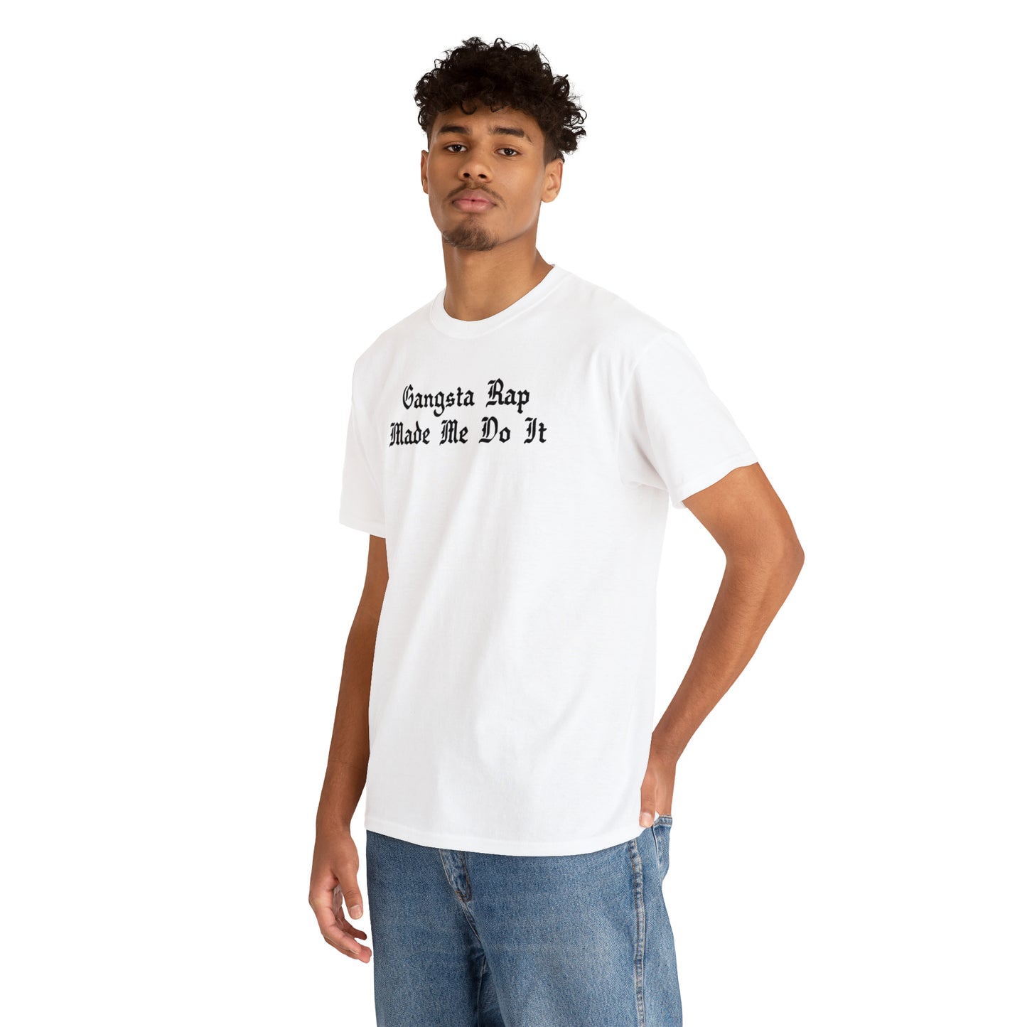 Gangsta Rap Made Me Do It Shirt Great gift for a Hip-Hop & Rap Lover T-Shirt, Rap T-Shirt, Gangsta Rap Tee
