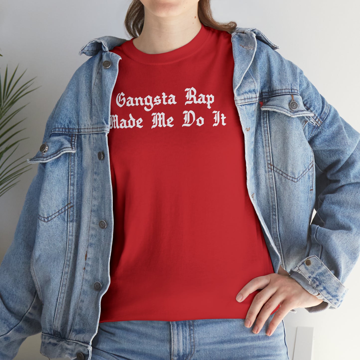 Gangsta Rap Made Me Do It Shirt Great gift for a Hip-Hop & Rap Lover T-Shirt, Rap T-Shirt, Gangsta Rap Tee