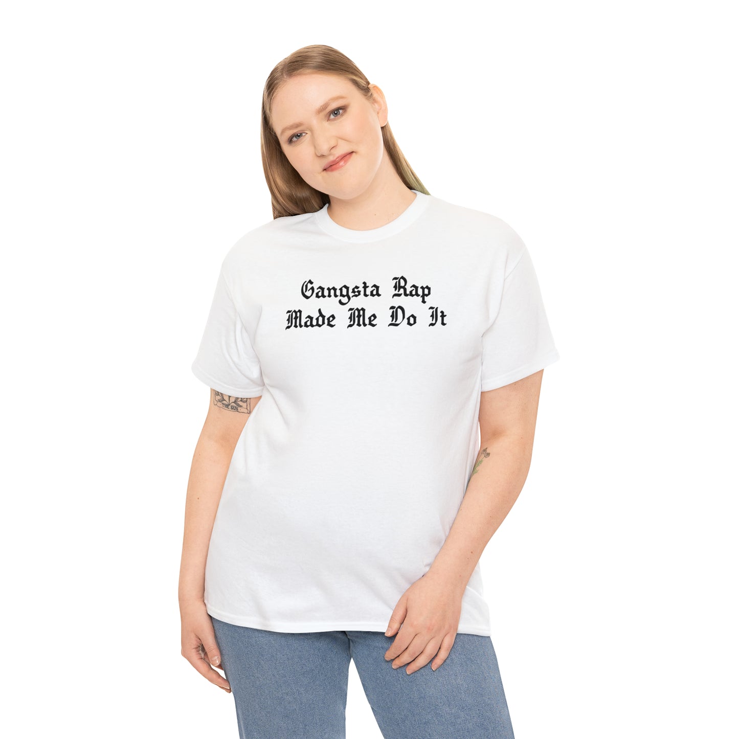 Gangsta Rap Made Me Do It Shirt Great gift for a Hip-Hop & Rap Lover T-Shirt, Rap T-Shirt, Gangsta Rap Tee