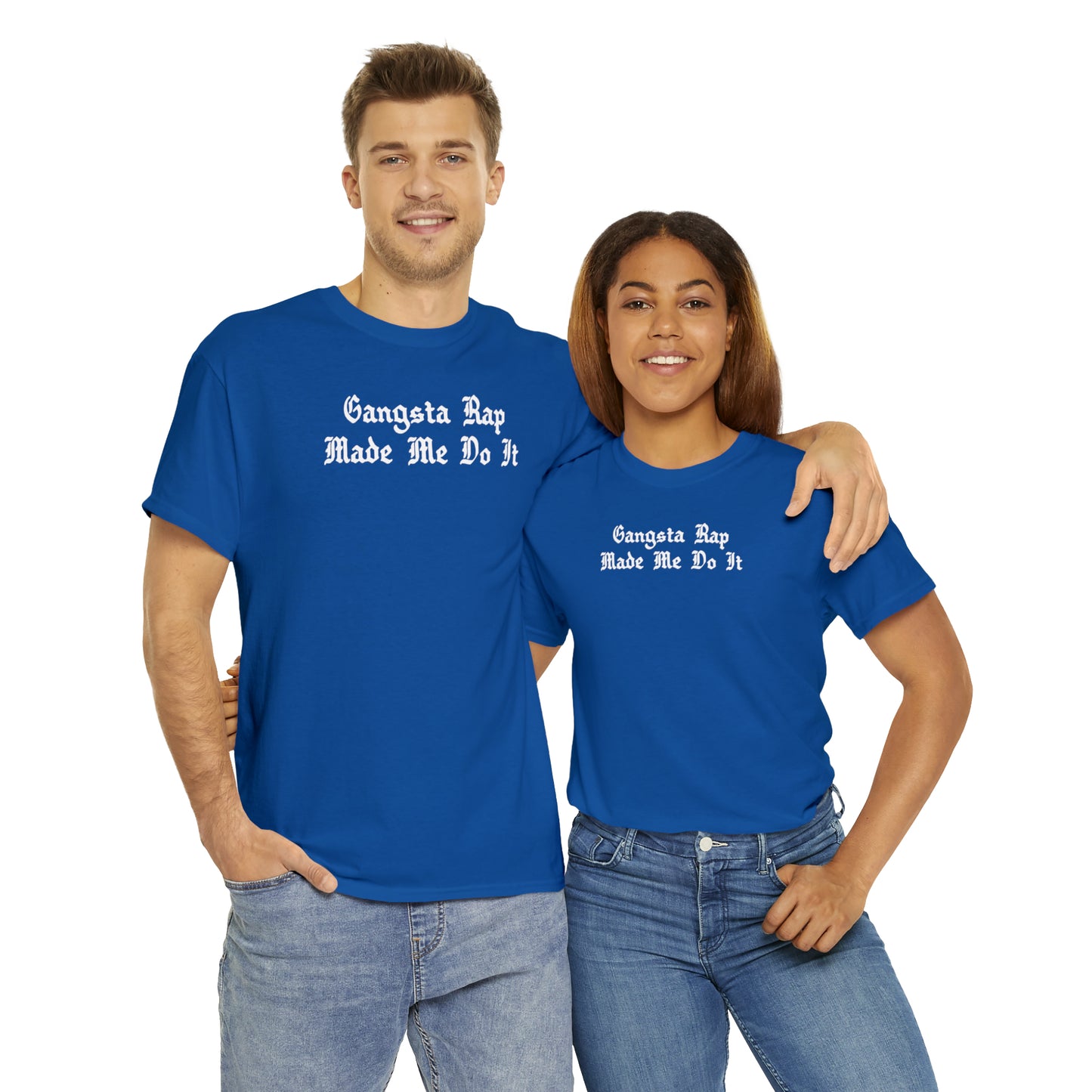 Gangsta Rap Made Me Do It Shirt Great gift for a Hip-Hop & Rap Lover T-Shirt, Rap T-Shirt, Gangsta Rap Tee