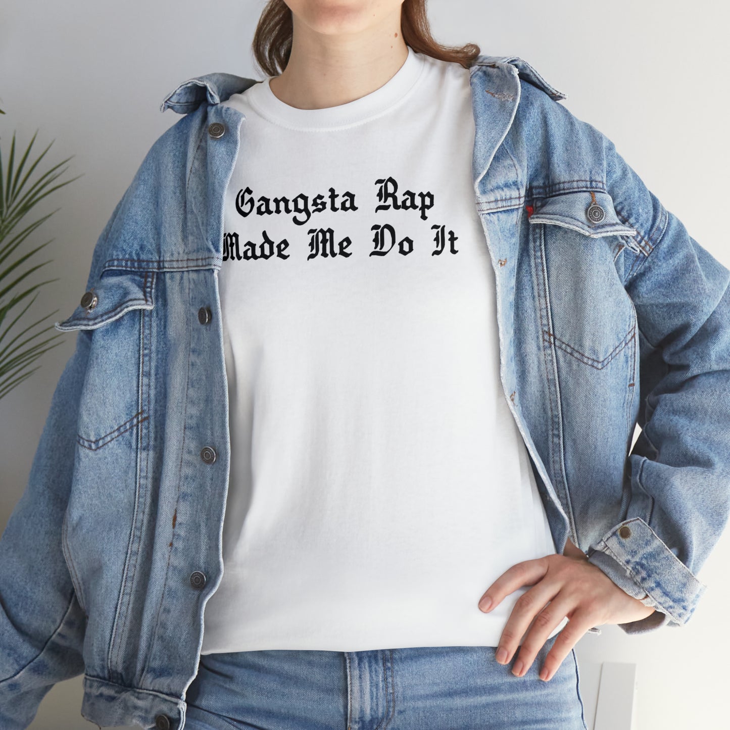 Gangsta Rap Made Me Do It Shirt Great gift for a Hip-Hop & Rap Lover T-Shirt, Rap T-Shirt, Gangsta Rap Tee