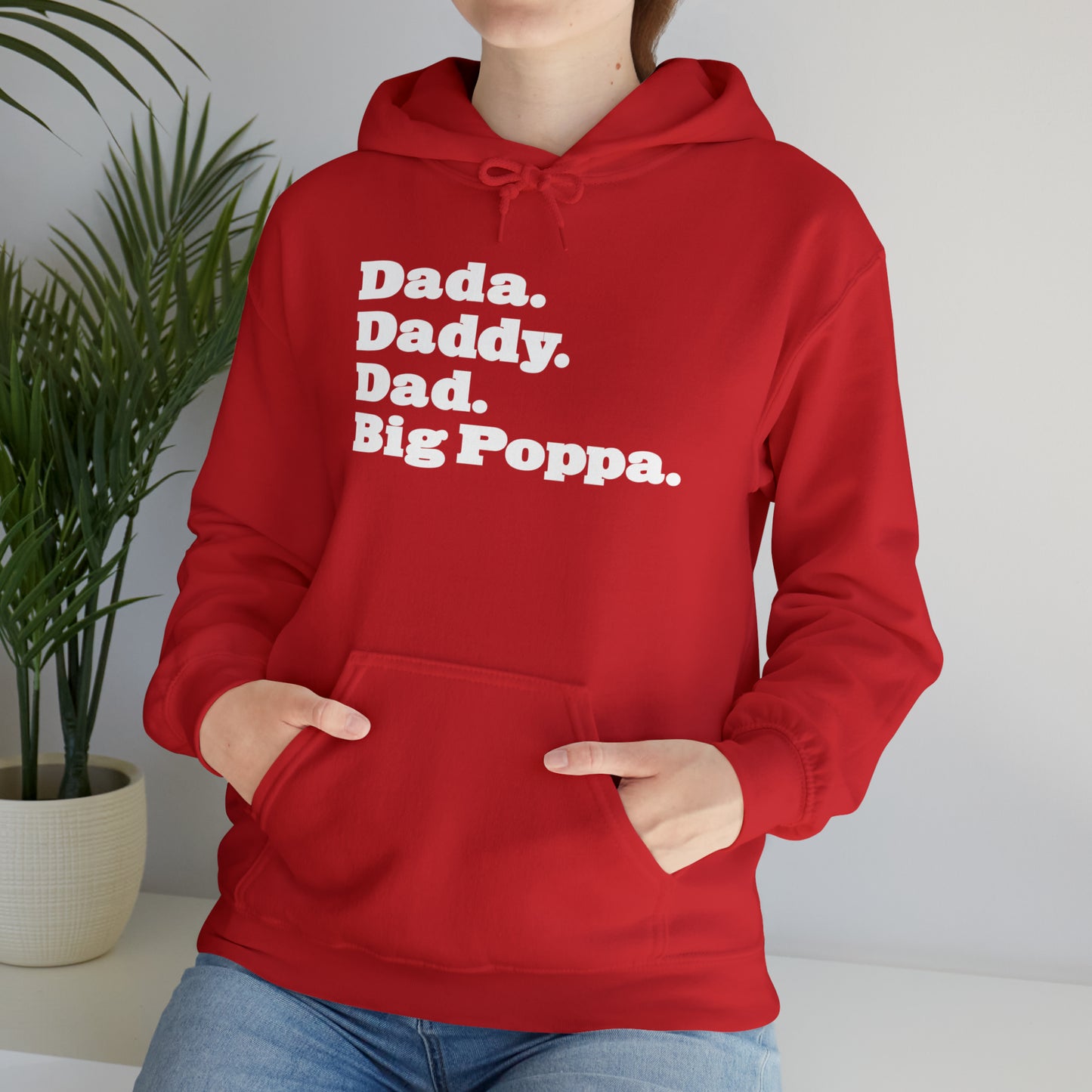 Dada Daddy Dad Big Poppa Hoodie Great Father's Day Gift for Dada Daddy Dad Big Poppa Hoodie Sweatshirt for Dad