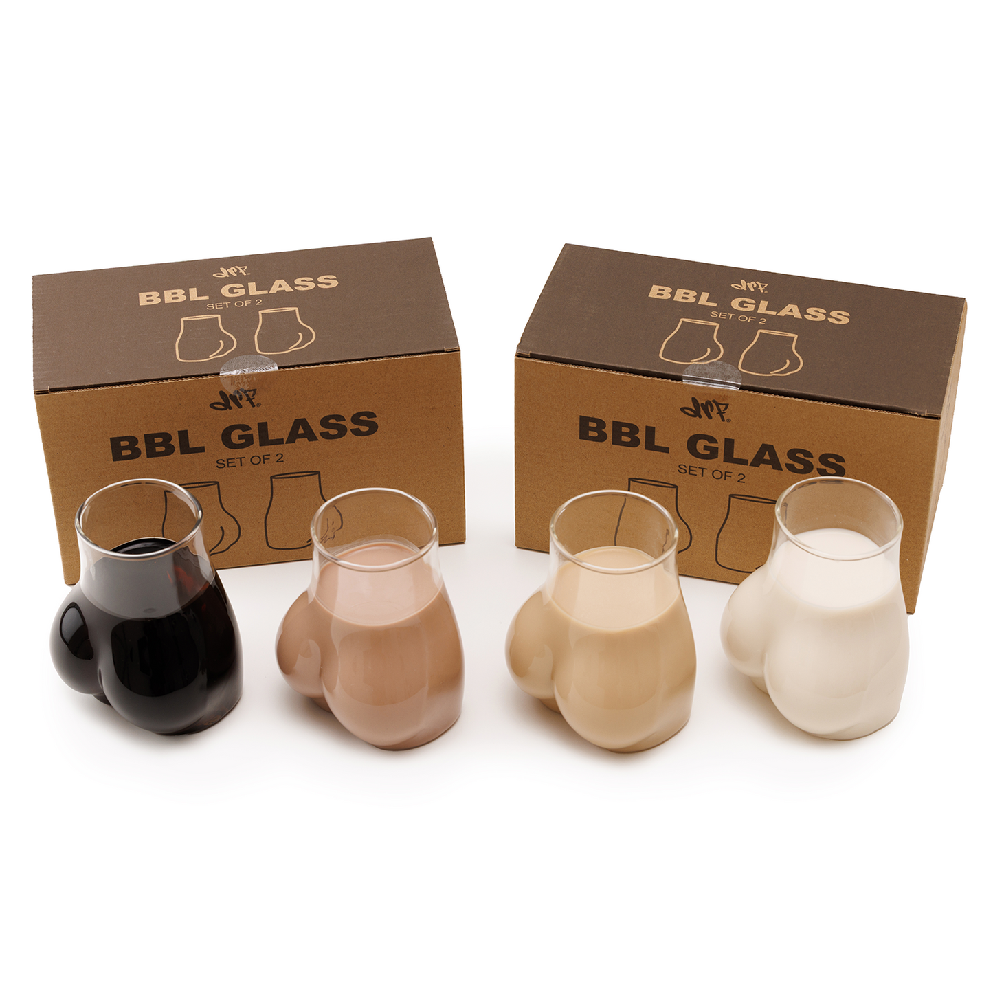 BBL Glasses with drinks