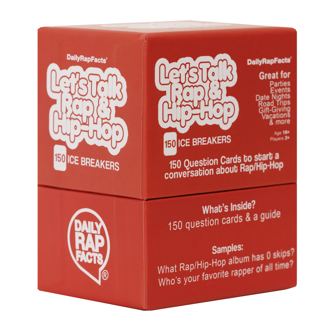 Back of Let's Talk Rap & Hip-Hop 150 Ice Breakers