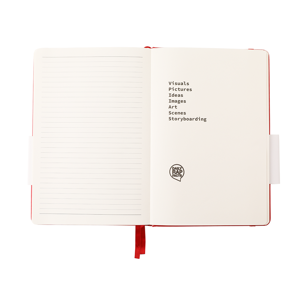 RHYMEBOOK: Hardcover Lined & Blank Notebook Journal for Rhymes, Lyrics, Songwriting, Ideas, & more