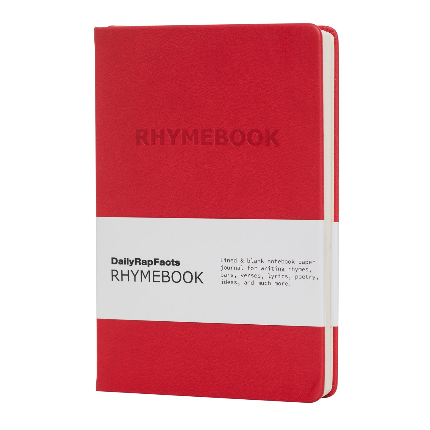 RHYMEBOOK: Hardcover Lined & Blank Notebook Journal for Rhymes, Lyrics, Songwriting, Ideas, & more