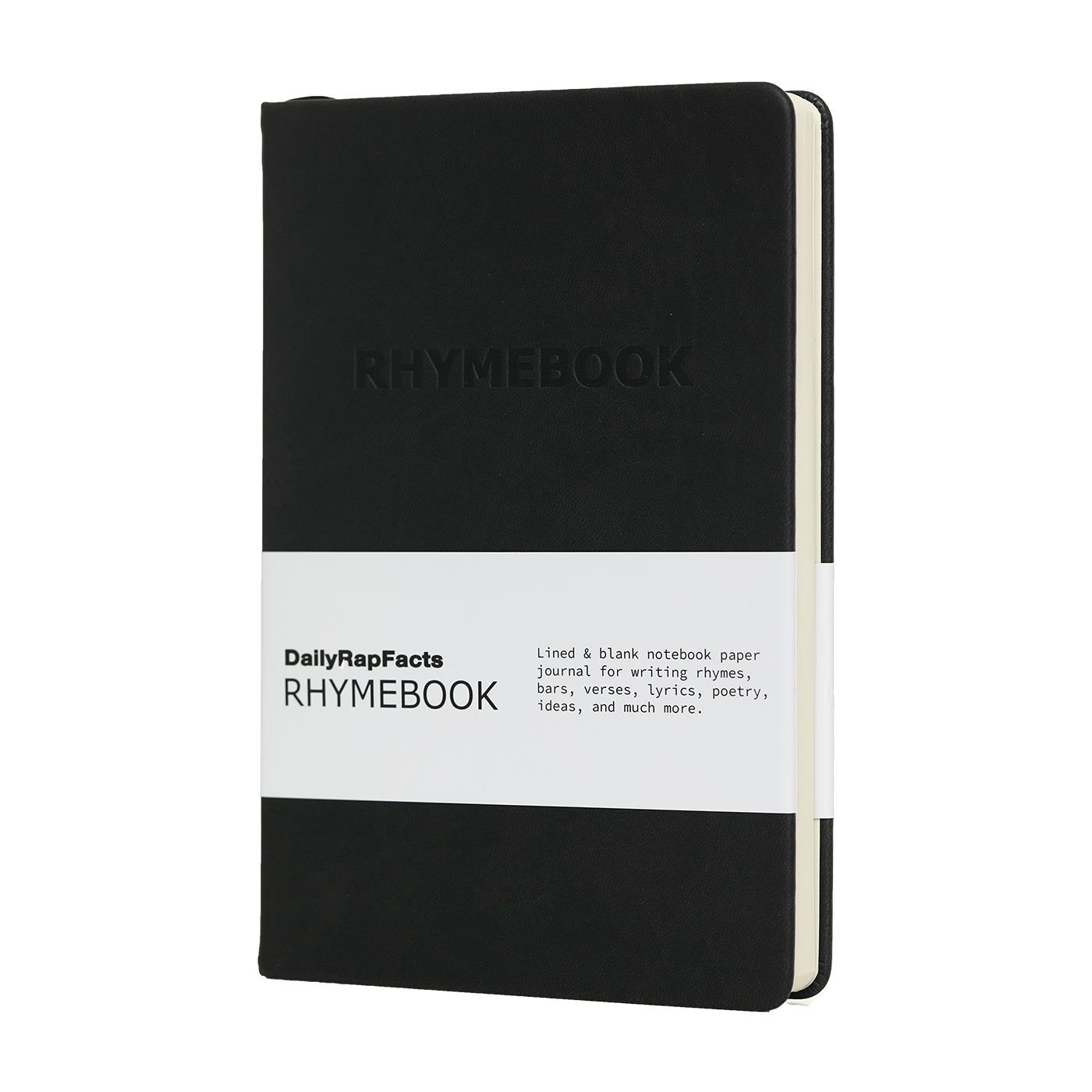 RHYMEBOOK: Hardcover Lined & Blank Notebook Journal for Rhymes, Lyrics, Songwriting, Ideas, & more