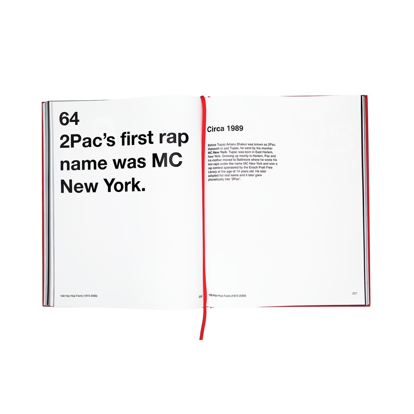 2Pac fact in 100 Hip-Hop Facts Book