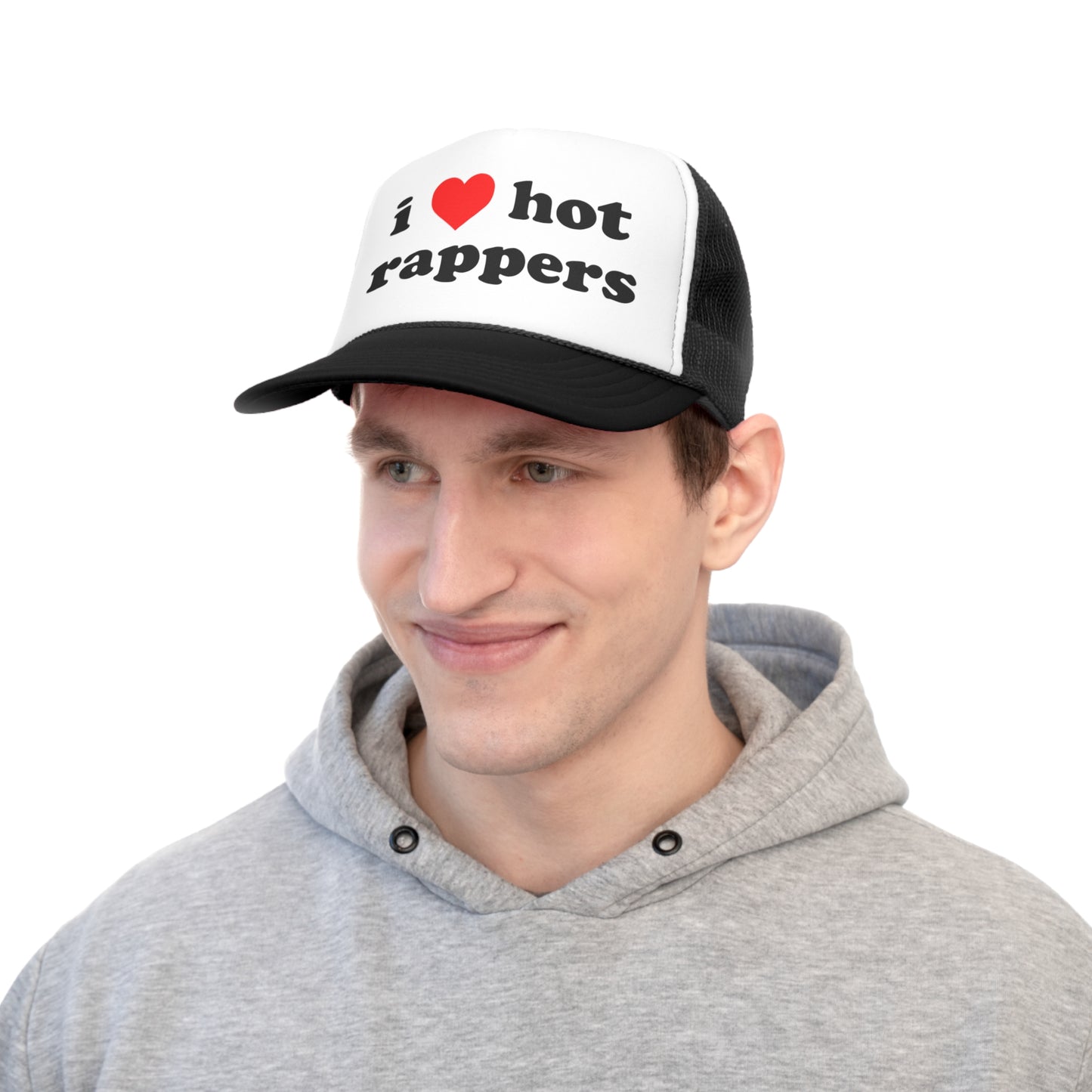 i love hot rappers Snapback Trucker Hat