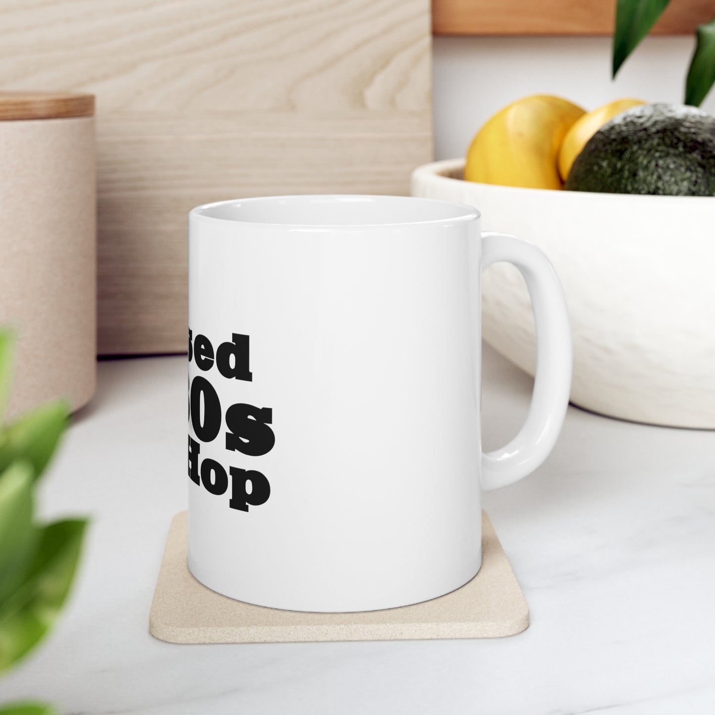 Raised on 80s Hip-Hop 11oz Mug Great Gift for a 80s Hip-Hop & Rap Lover