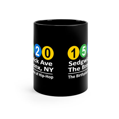 1520 Sedgwick Ave The Bronx, NY The Birthplace of Hip-Hop 11oz Black Mug