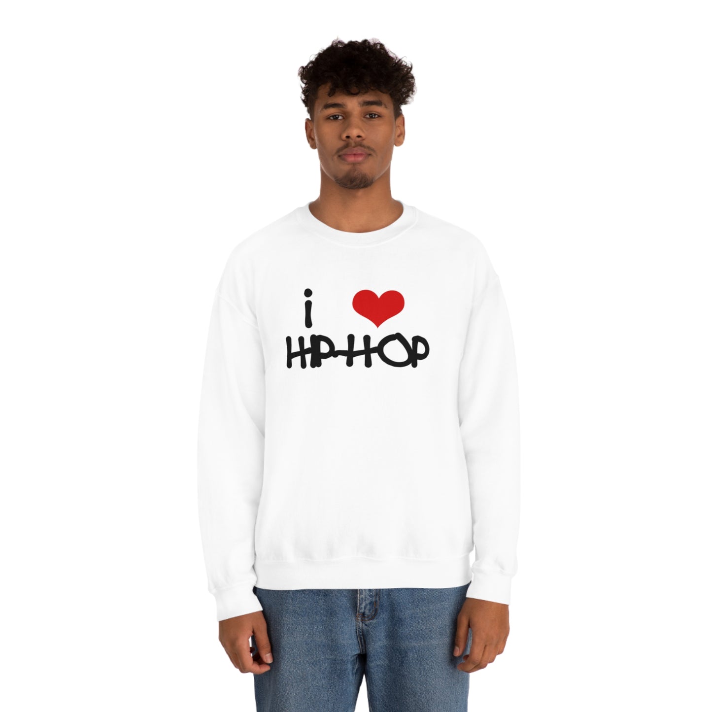 i love Hip-Hop Crewneck Sweatshirt