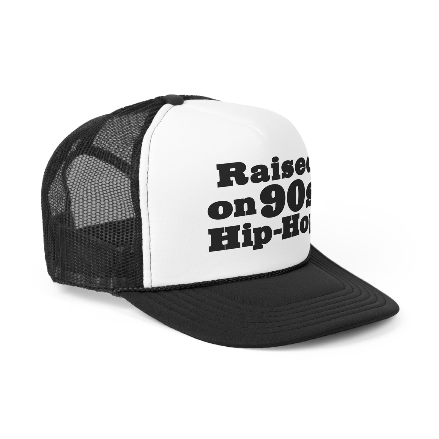 Raised on 90s Hip-Hop Snapback Trucker Hat Great gift for a 90s Hip-Hop & Rap Lover Hat