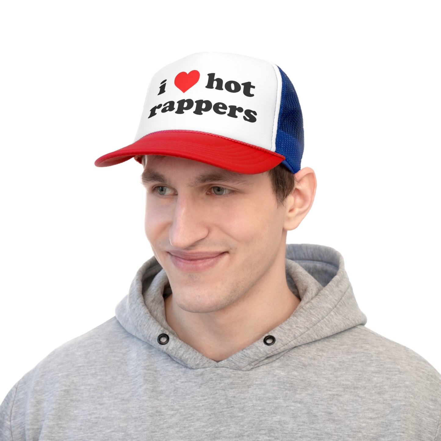 i love hot rappers Snapback Trucker Hat