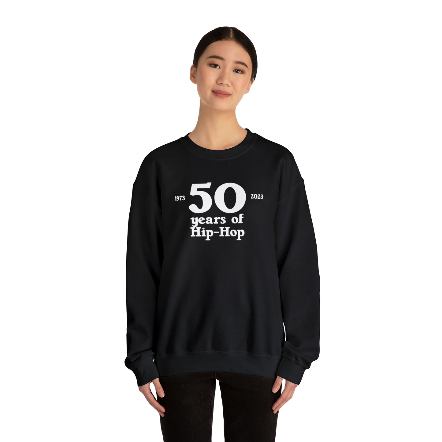 50 years of Hip-Hop Crewneck Sweatshirt Great gift for Rap & Hip-Hop Lover