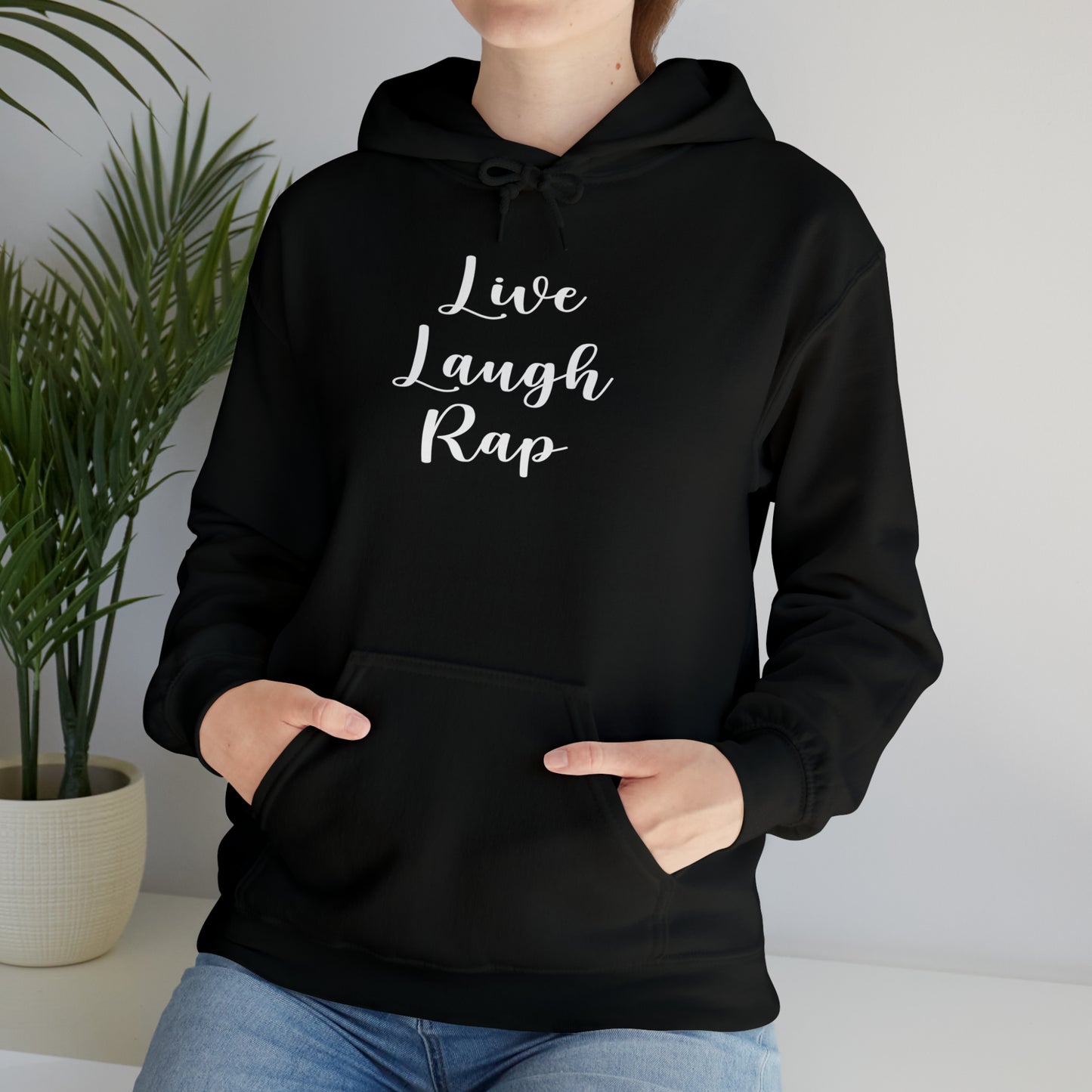 Live Laugh Rap Hoodie Sweatshirt, Rap Hoodie, Funny Hip-Hop Gift