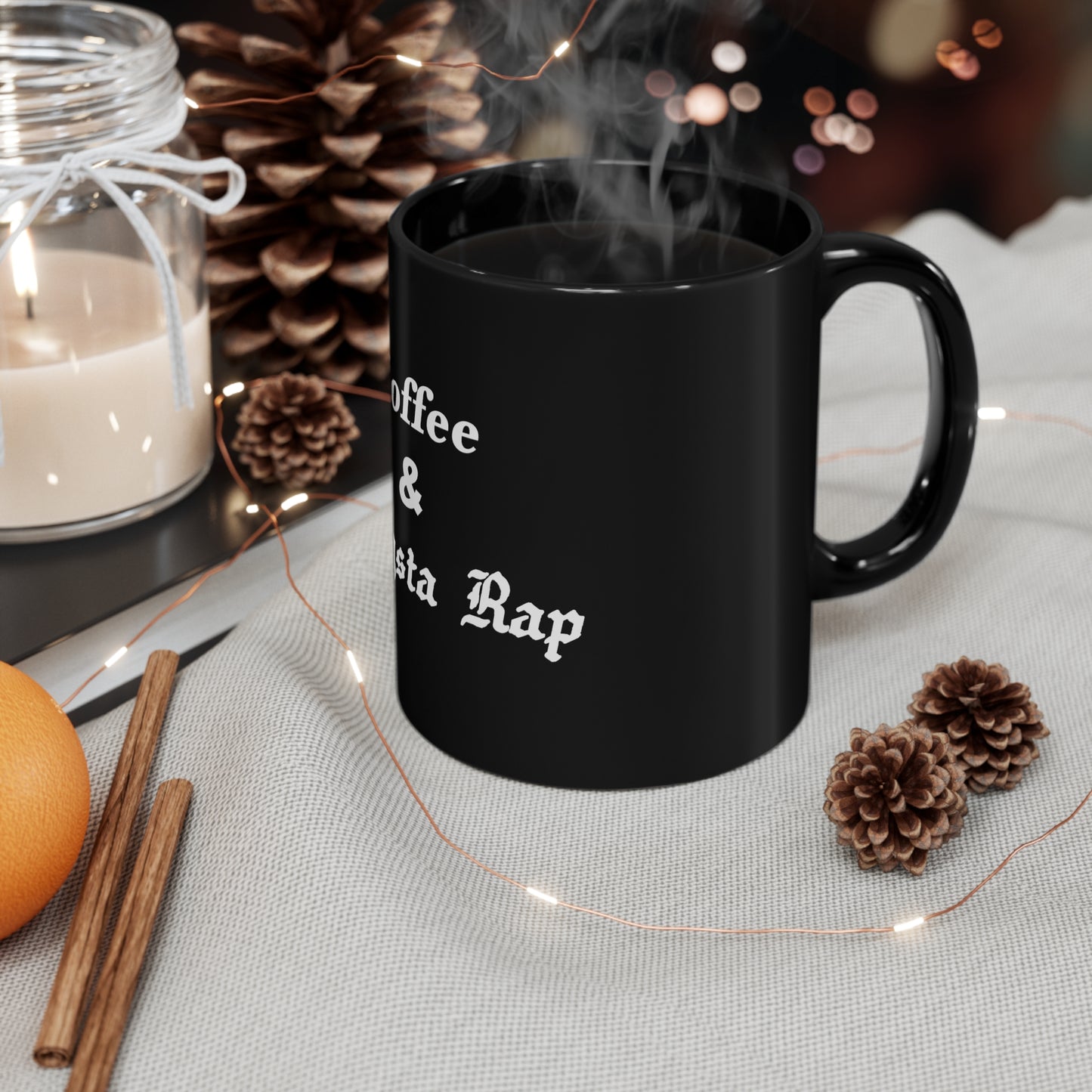 Coffee & Gangsta Rap Mug 11oz Black Mug