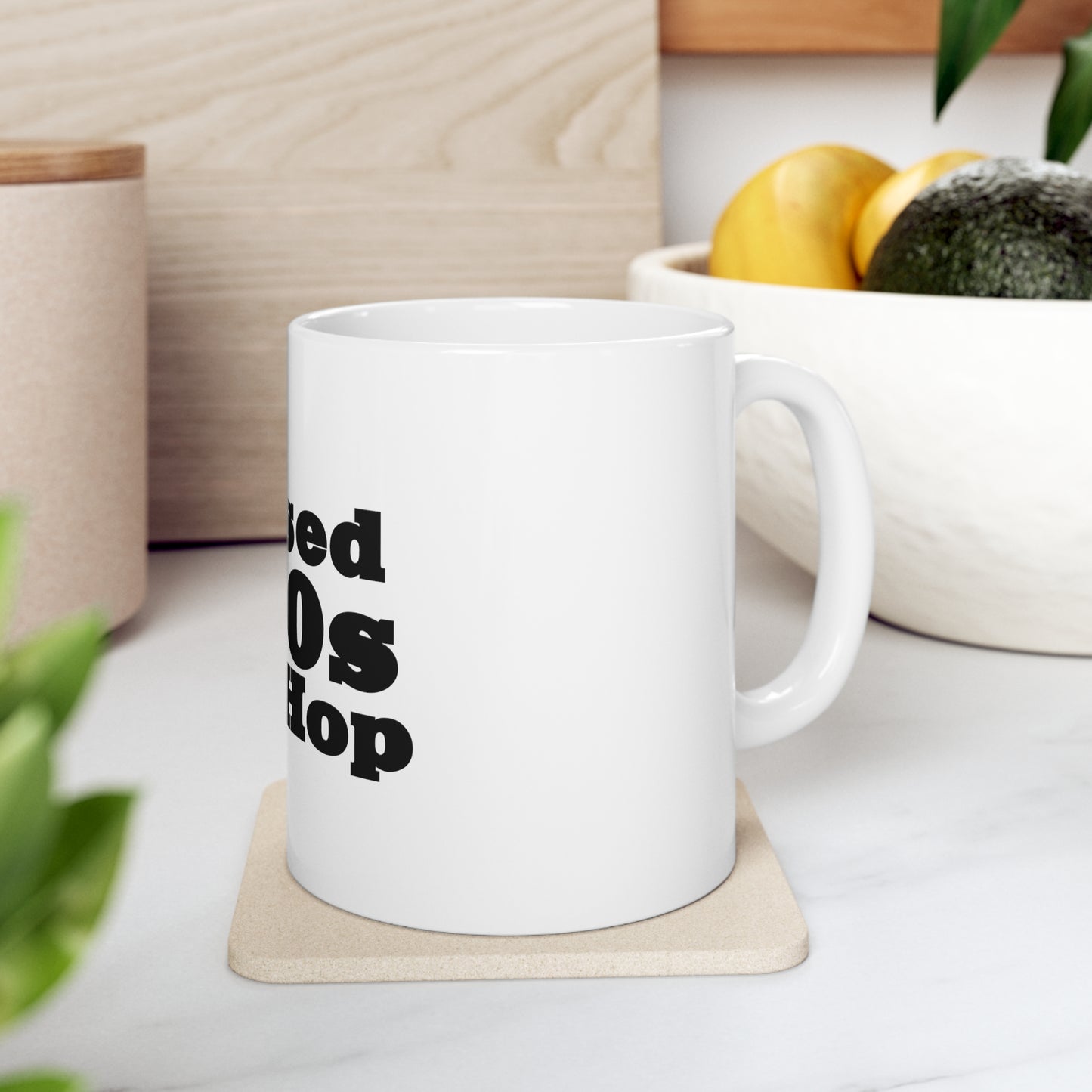 Raised on 90s Hip-Hop 11oz Mug Great Gift for a 90s Hip-Hop & Rap Lover