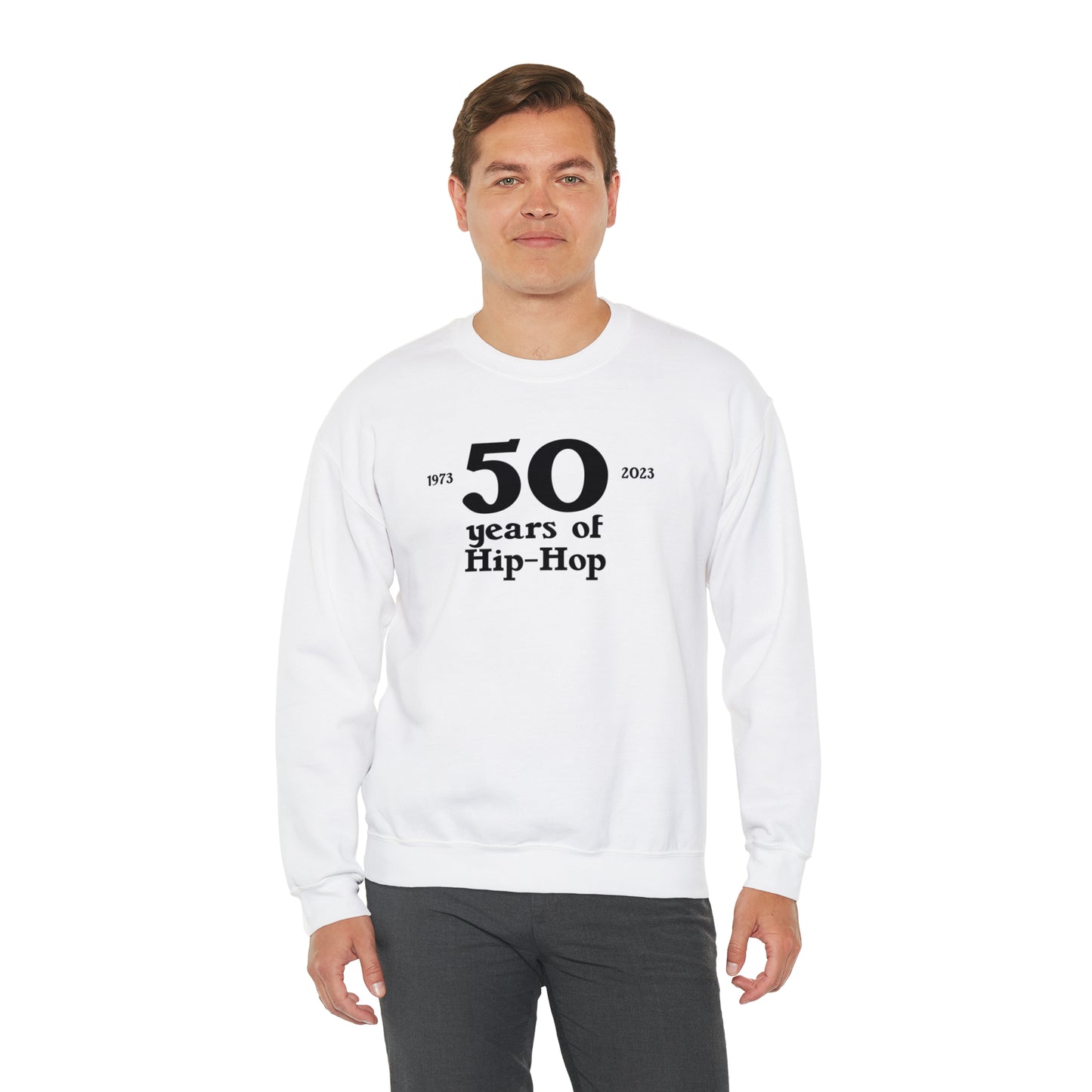 50 years of Hip-Hop Crewneck Sweatshirt Great gift for Rap & Hip-Hop Lover