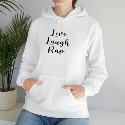 Live Laugh Rap Hoodie Sweatshirt, Rap Hoodie, Funny Hip-Hop Gift