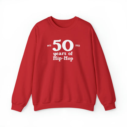 50 years of Hip-Hop Crewneck Sweatshirt Great gift for Rap & Hip-Hop Lover