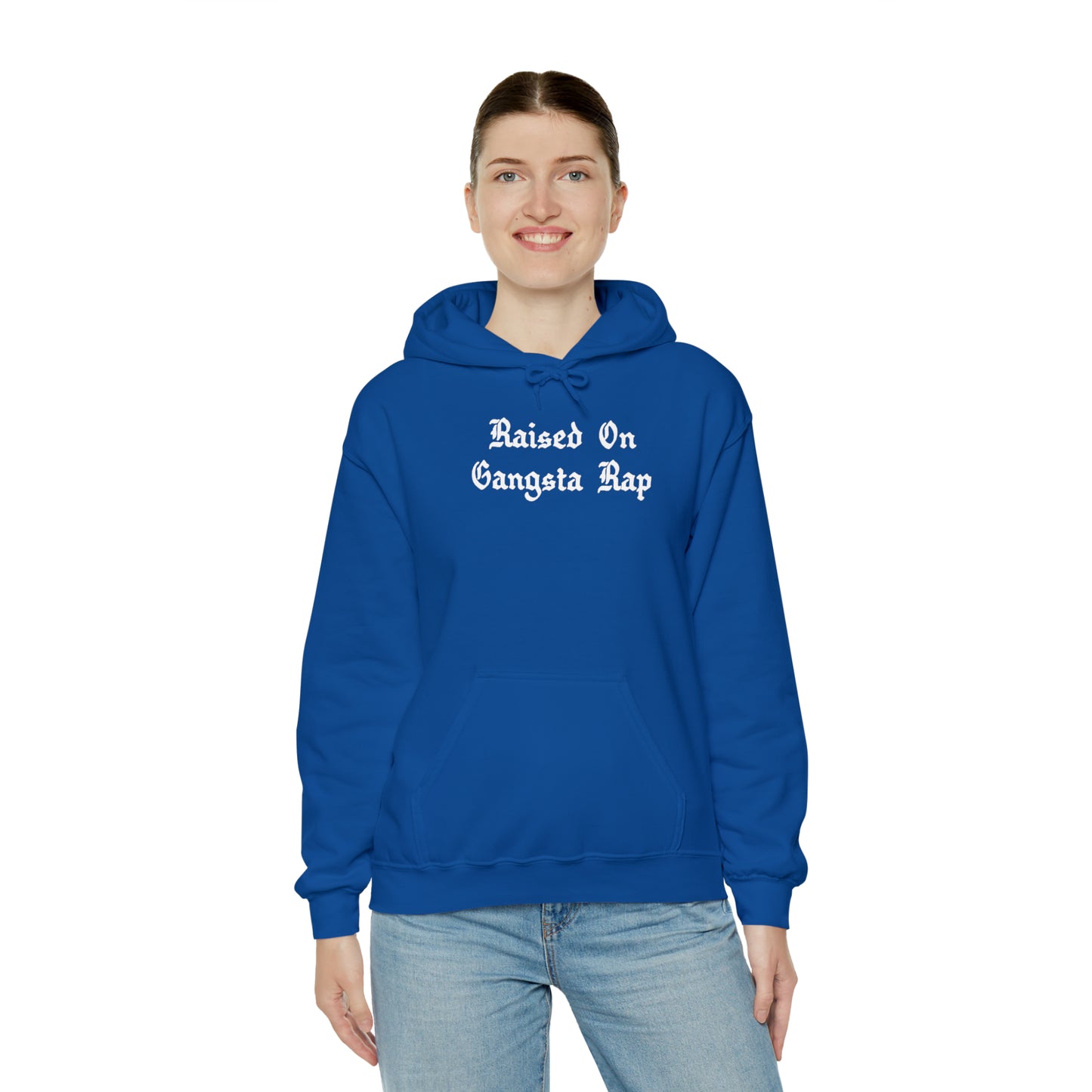 Raised on Gangsta Rap Hoodie Sweatshirt, Rap Hoodie, Funny Hip-Hop Gift