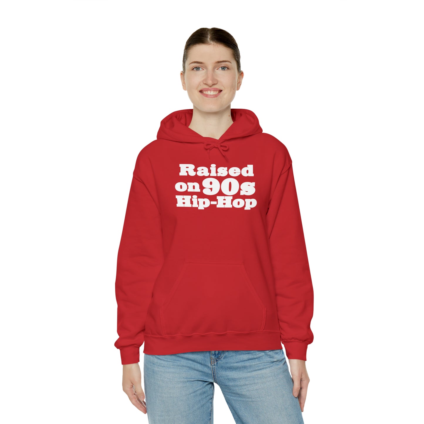 Raised on 90s Hip-Hop Hoodie Great Gift for a 90s Hip-Hop & Rap Lover Sweatshirt