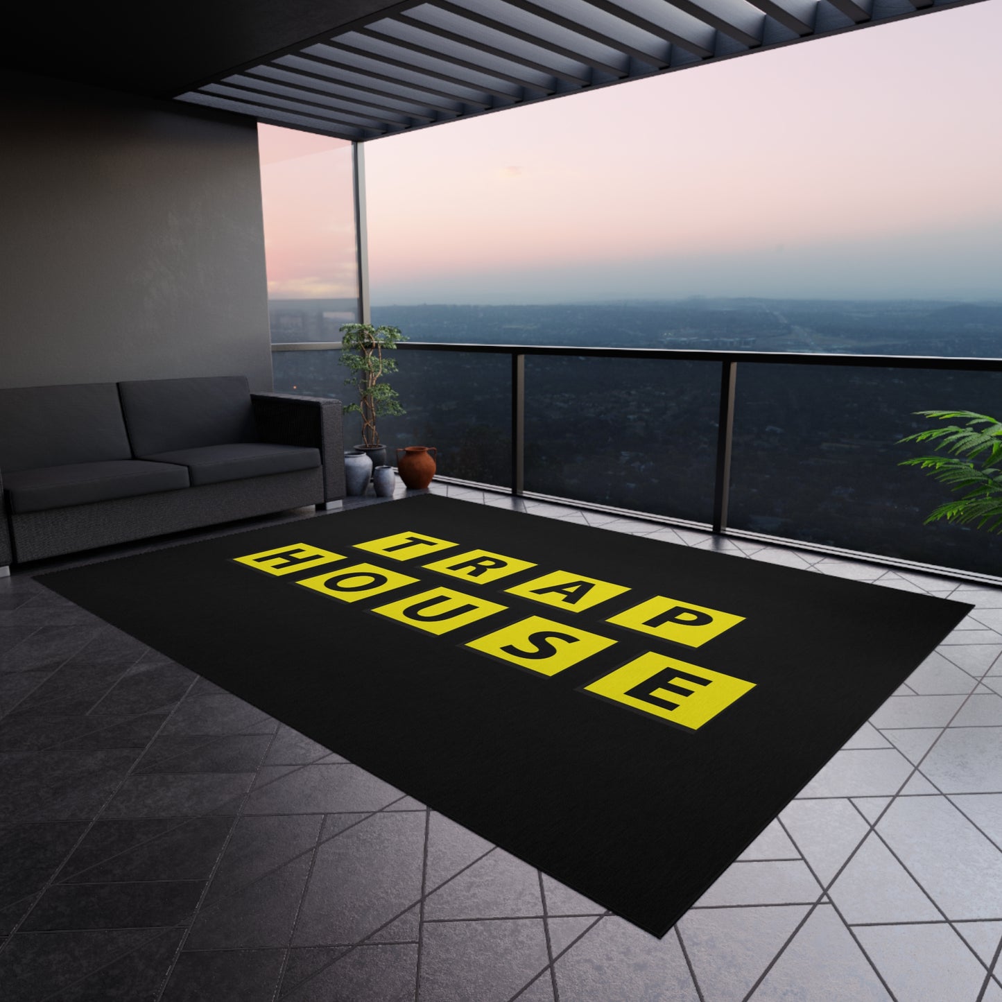 Trap House Outdoor Welcome Rug