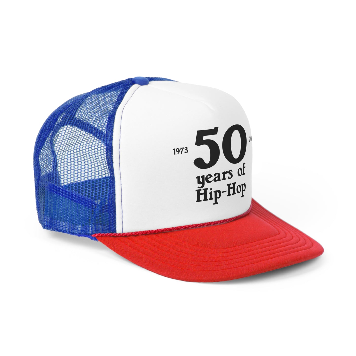 50 years of Hip-Hop Snapback Trucker Hat Great gift for a Hip-Hop & Rap lover, 50 years of Hip-Hop Hat