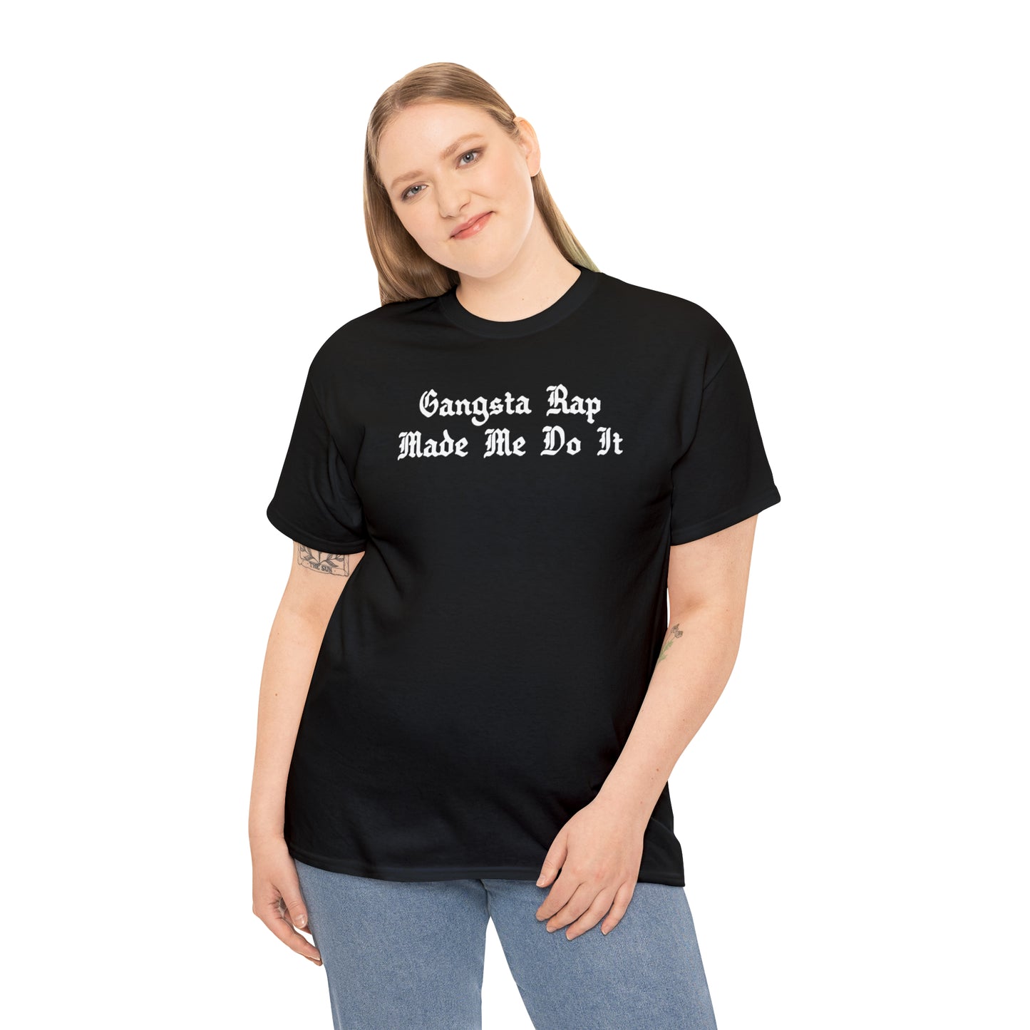 Gangsta Rap Made Me Do It Shirt Great gift for a Hip-Hop & Rap Lover T-Shirt, Rap T-Shirt, Gangsta Rap Tee