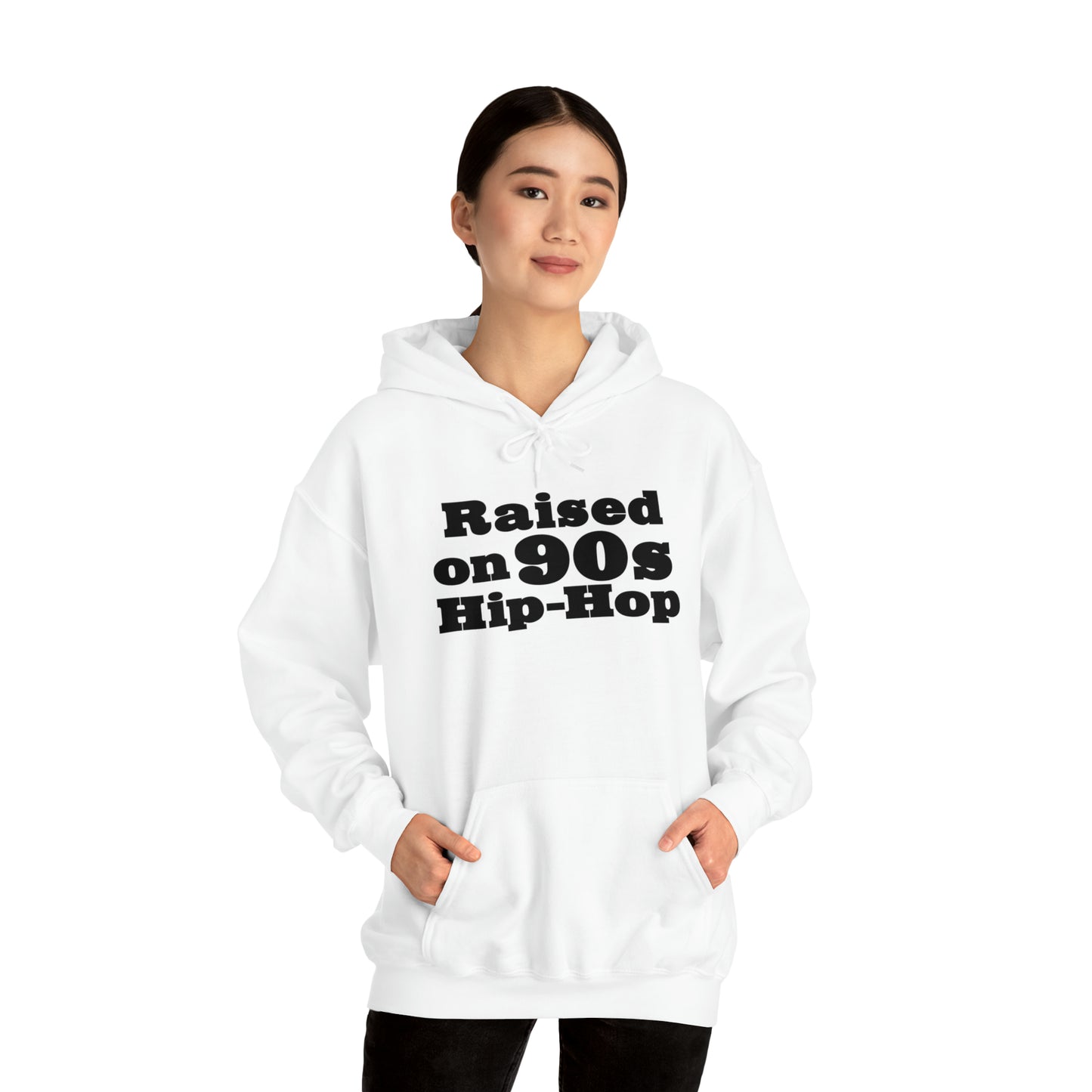 Raised on 90s Hip-Hop Hoodie Great Gift for a 90s Hip-Hop & Rap Lover Sweatshirt