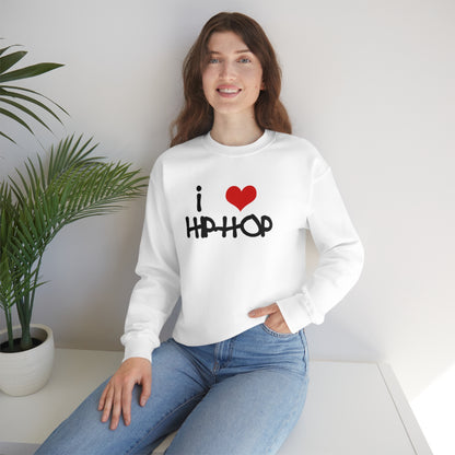 i love Hip-Hop Crewneck Sweatshirt