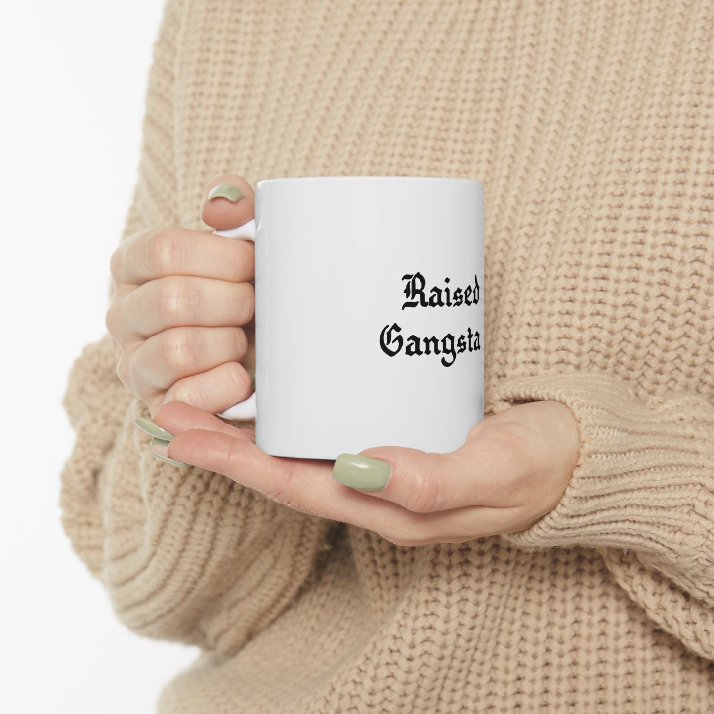 Raised on Gangsta Rap 11oz Mug Great housewarming Gift, Rap Mug Hip-Hop Mug