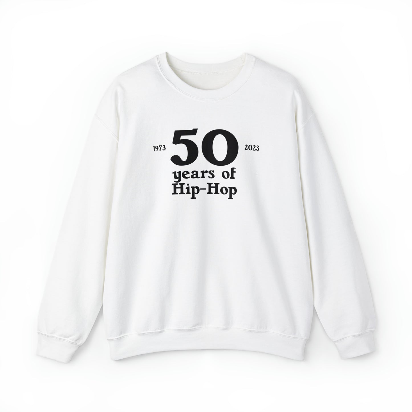 50 years of Hip-Hop Crewneck Sweatshirt Great gift for Rap & Hip-Hop Lover