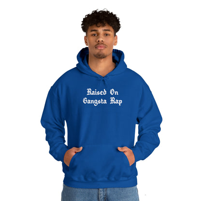 Raised on Gangsta Rap Hoodie Sweatshirt, Rap Hoodie, Funny Hip-Hop Gift