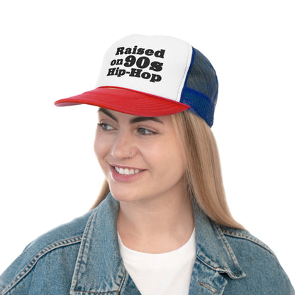 Raised on 90s Hip-Hop Snapback Trucker Hat Great gift for a 90s Hip-Hop & Rap Lover Hat