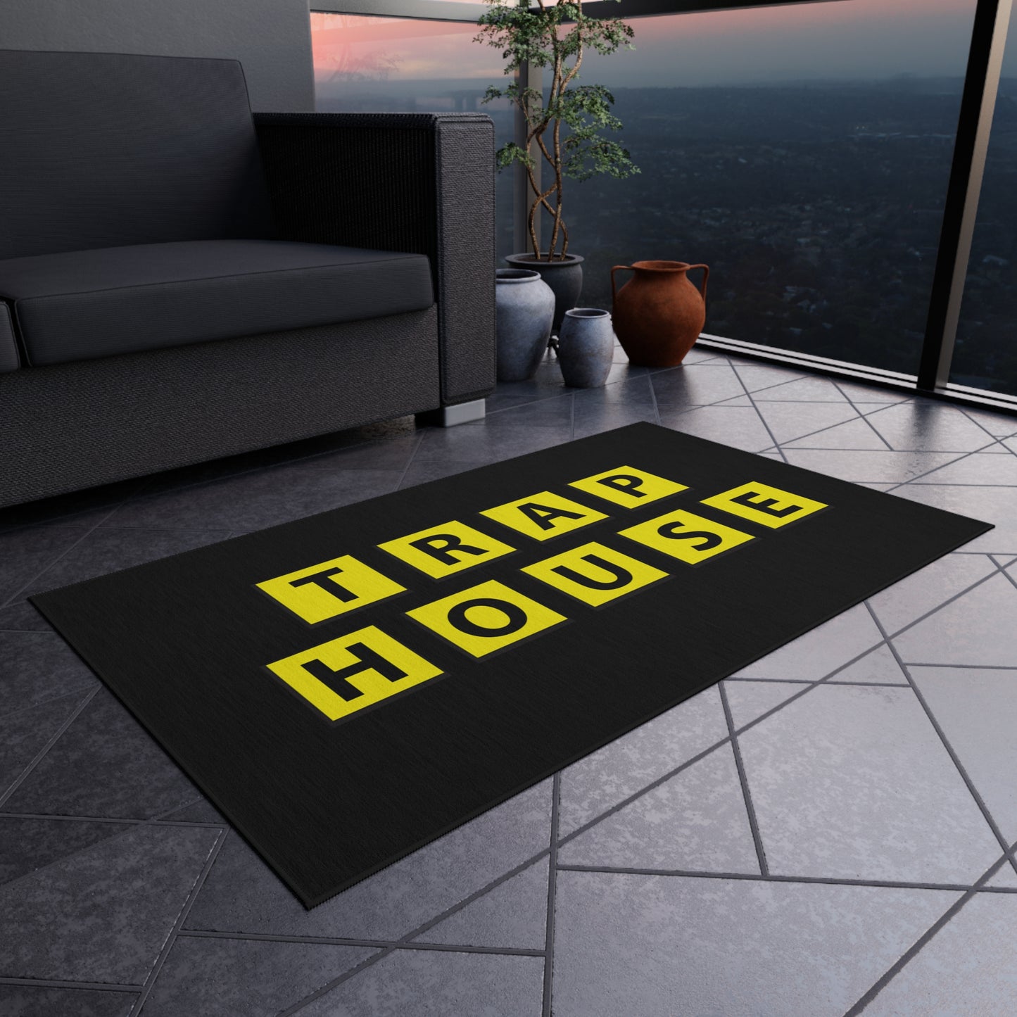 Trap House Outdoor Welcome Rug