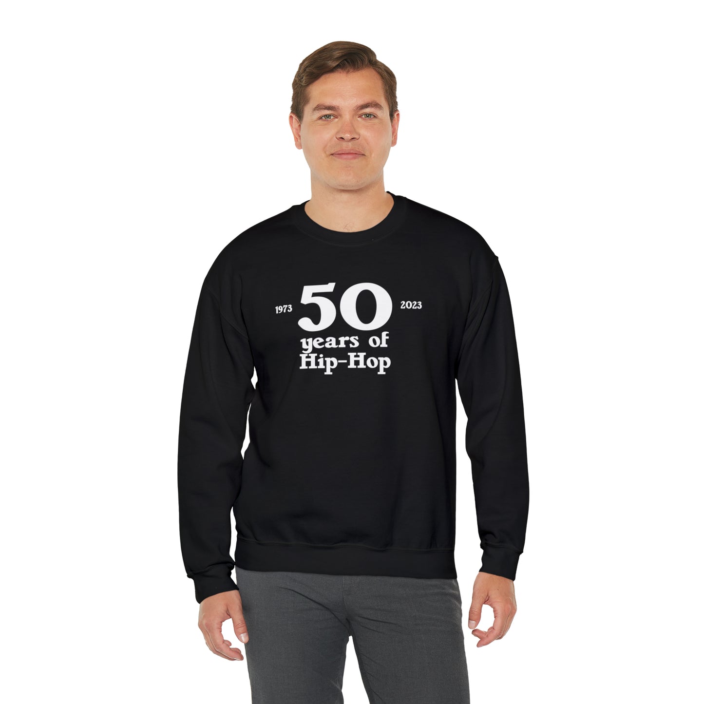 50 years of Hip-Hop Crewneck Sweatshirt Great gift for Rap & Hip-Hop Lover