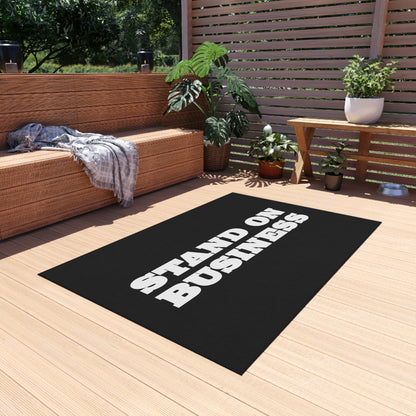 Stand on Business Rug Great Gift for a Business Owner or Entrepreneur Standing on Business Mat