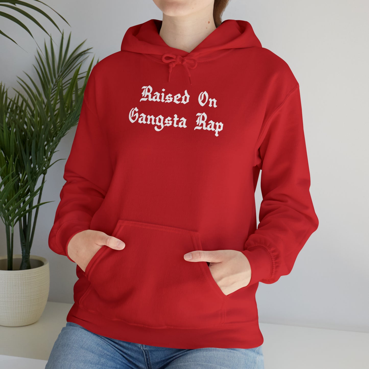 Raised on Gangsta Rap Hoodie Sweatshirt, Rap Hoodie, Funny Hip-Hop Gift
