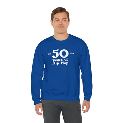 50 years of Hip-Hop Crewneck Sweatshirt Great gift for Rap & Hip-Hop Lover