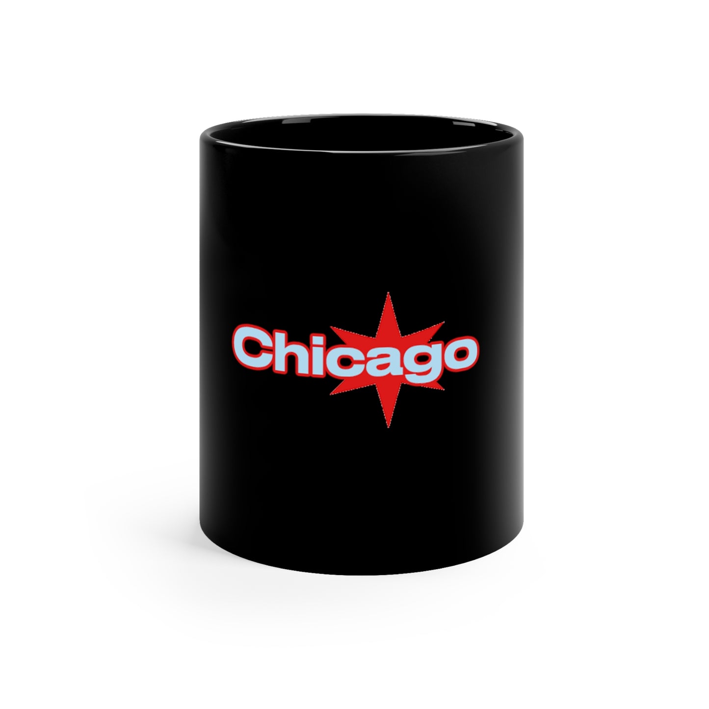 Black Chicago Mug 11oz