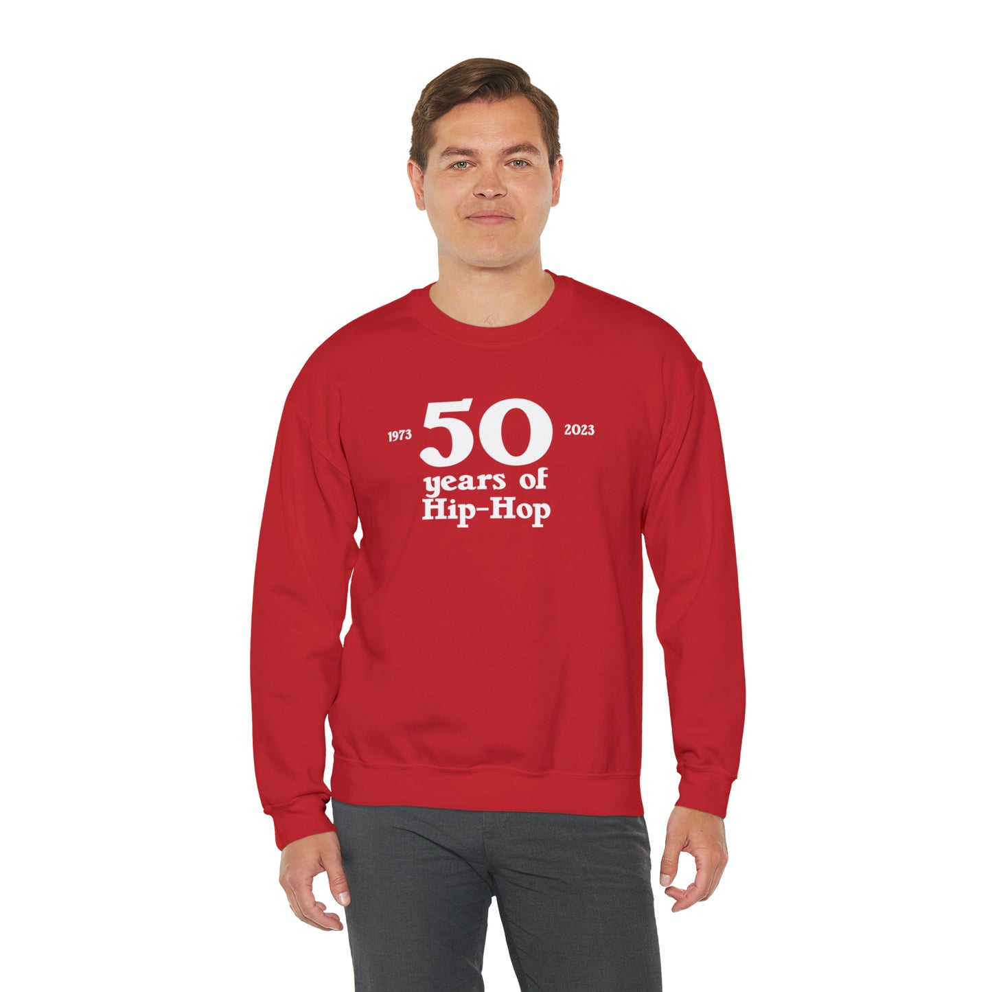 50 years of Hip-Hop Crewneck Sweatshirt Great gift for Rap & Hip-Hop Lover