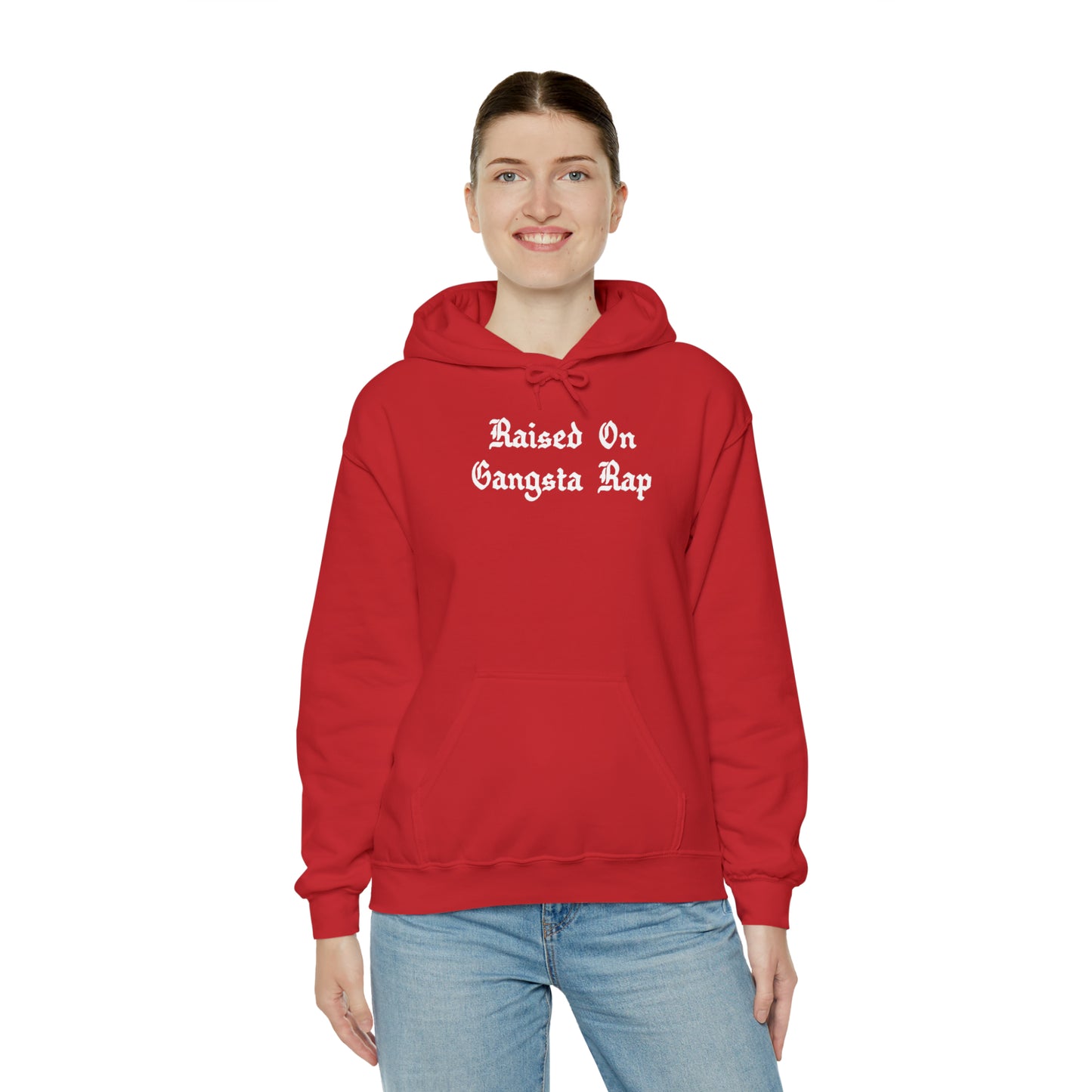 Raised on Gangsta Rap Hoodie Sweatshirt, Rap Hoodie, Funny Hip-Hop Gift