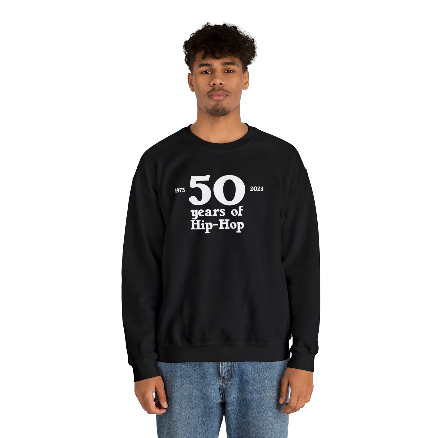 50 years of Hip-Hop Crewneck Sweatshirt Great gift for Rap & Hip-Hop Lover