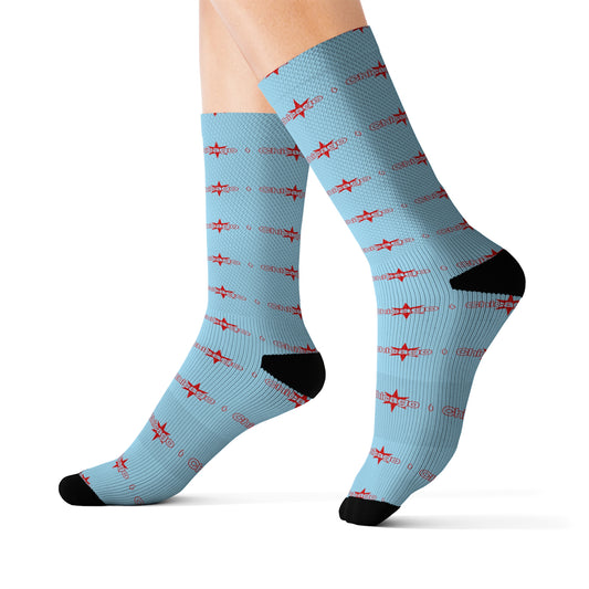 Chicago Flag Socks