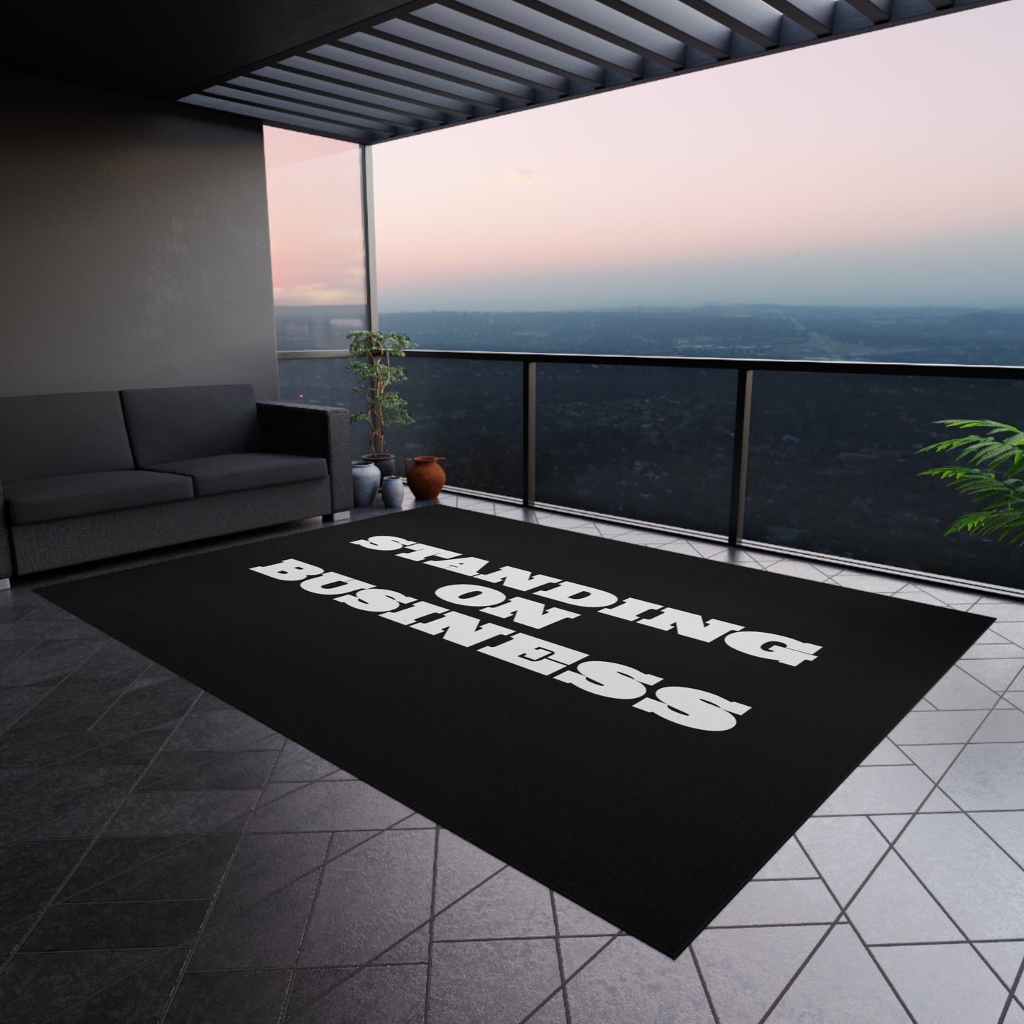 Standing on Business Rug Great Gift for a Business Owner or Entrepreneur Stand on Business Mat Rug for Business