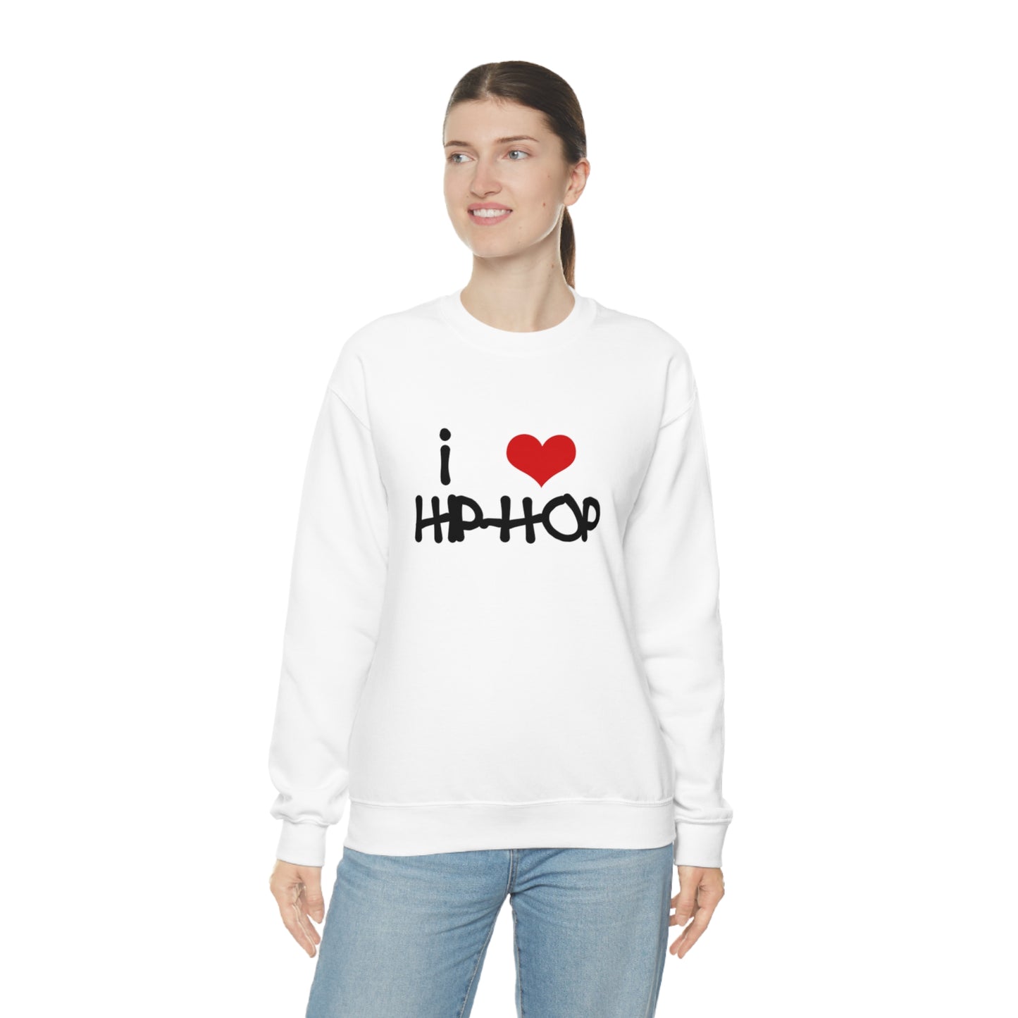 i love Hip-Hop Crewneck Sweatshirt