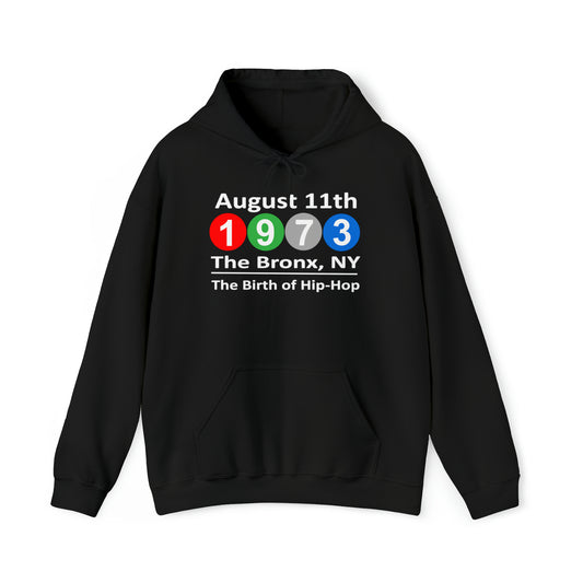 August 11th, 1973 The Bronx, NY The Birth of Hip-Hop Hoodie Sweatshirt Great gift for a Hip-Hop & Rap Lover, Rap Hoodie, Rap Gift