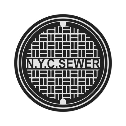 N.Y.C. Sewer Round Rug